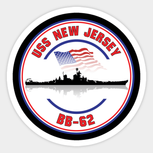 USS New Jersey BB-62 Sticker